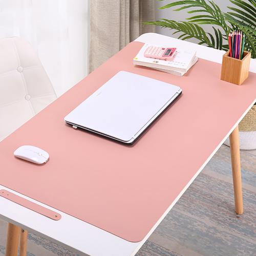 Anti-slip Waterproof Solid Color Large Size PC Laptop Computer Mouse Pad Home Office Table Book Mat Keyboards Mouse Pads: Pink