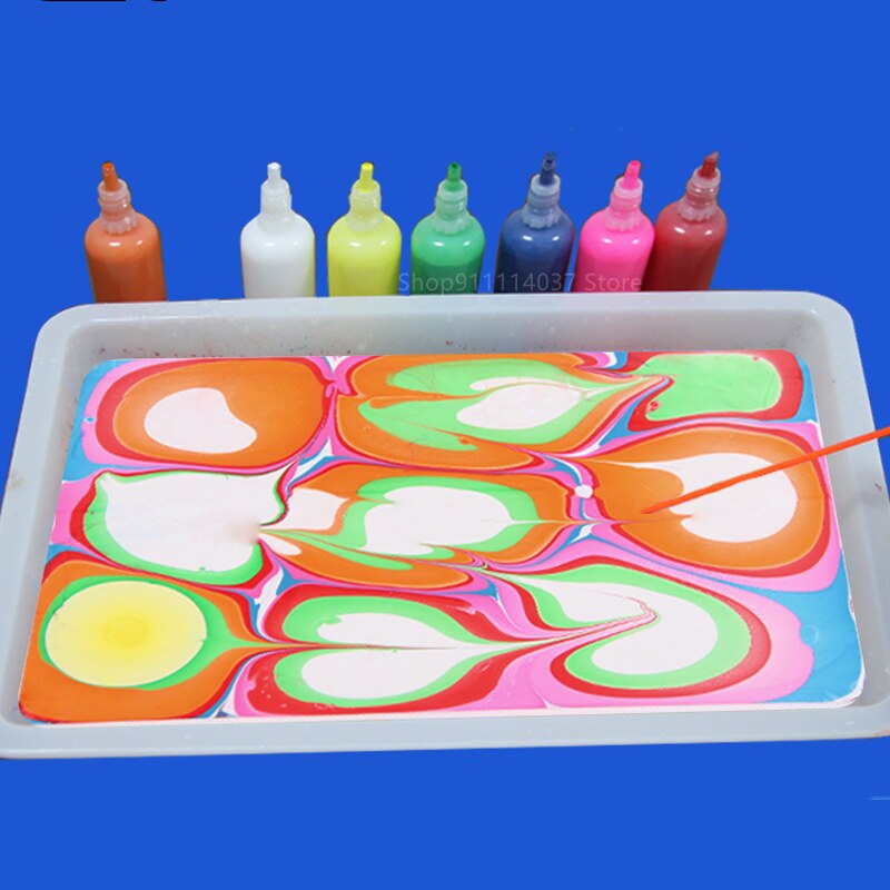 50ML Water Transfer Painting DIY Painting On Water Drawing Floating Paint Doodle Pigment Marbling Painting Water Drawing Tools