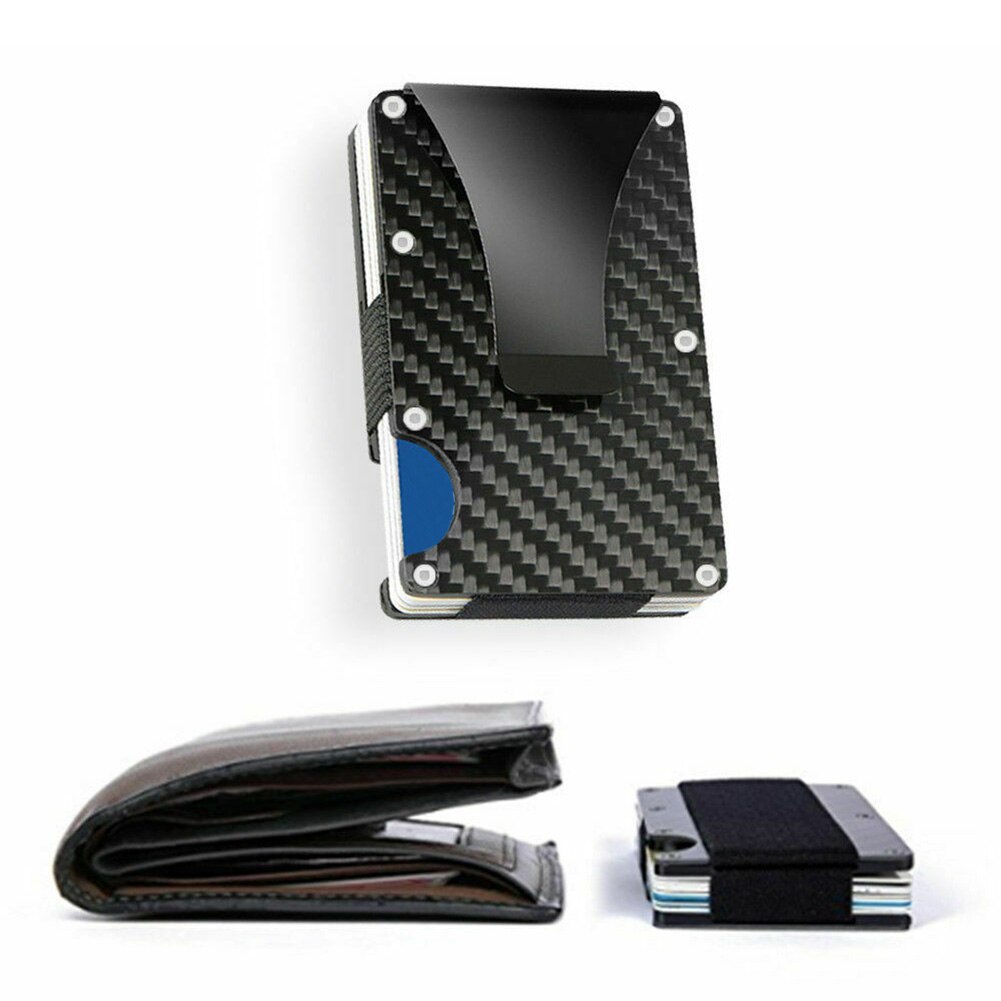 RFID Blocking Business Credit Card Holder Case Slim Wallet Portable Compact Protective Holder Gentleman