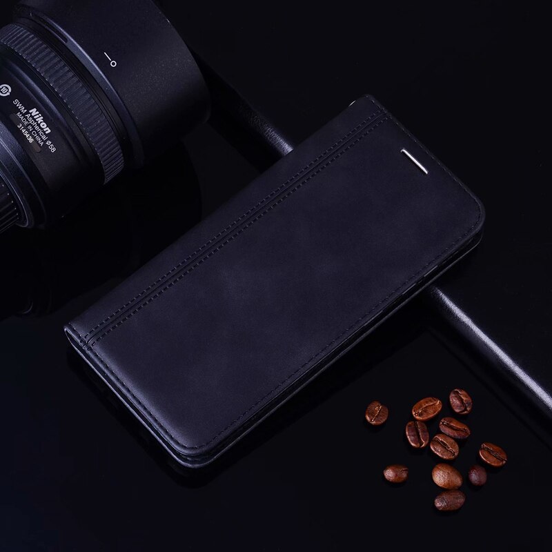 Business Case For Hauwei P30 lite Magnetic Phone Holster on Huawei P30Lite Light MAR-LX1A Leather Cover for Huawei P30 lite etui: XNW Black