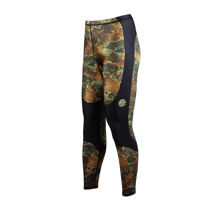 Diving Suit High Stretch Sunscreen Unisex Camouflage Snorkeling Set Lycra Material Swimming Surfing Sportswear Suit: 2 / L