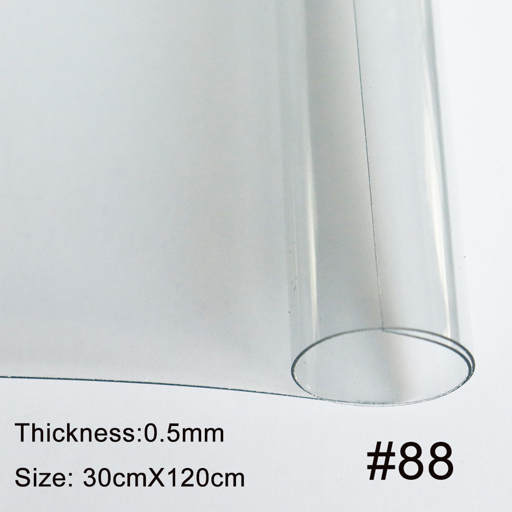 30x120CM 0,5mm neón rojo amarillo verde transparente tela de vinilo de PVC tela de vidrio suave impermeable para bolso arco DIY BH051: Azul cielo