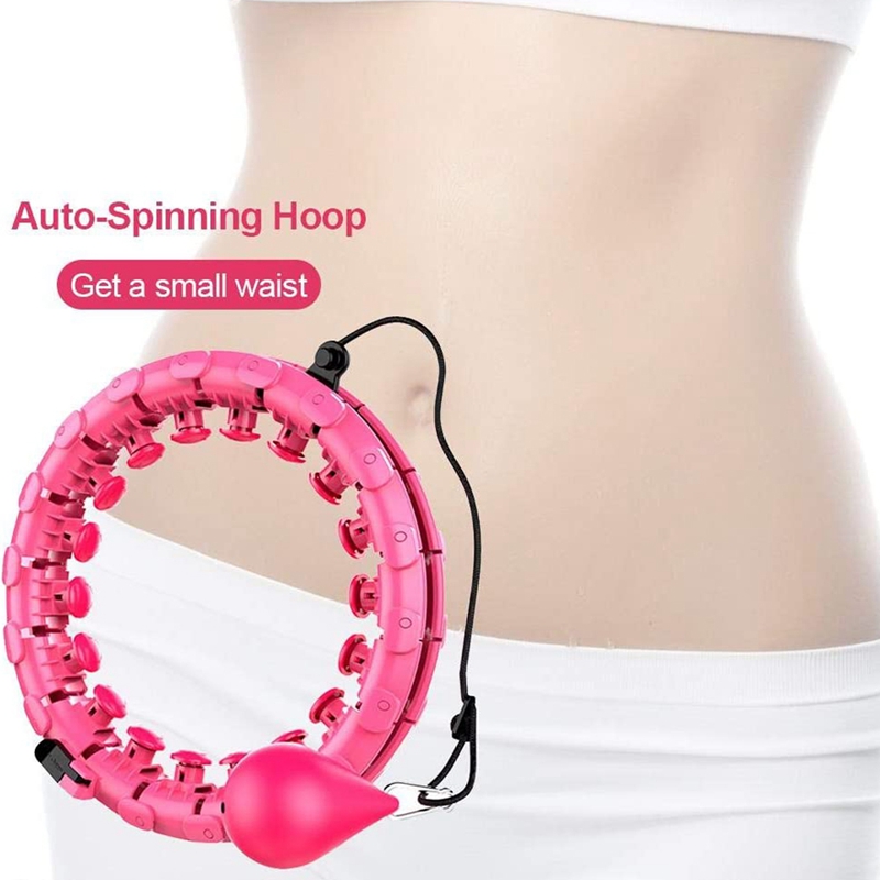 Smart Sport Hoop with Detachable Adjustable Auto-Spinning Thin Waist Abdominal Exercise Gym Hoop Fitness Equipment Home