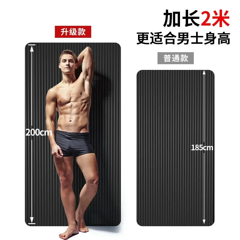 Thick Edging Non-slip Yoga Mat Pilates Health Fitness Exercise Mat Meditation Mat Fitness Home