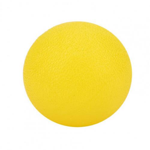 Silicone Ball Portable Lightweight Round Shape Hand Exercise Squeeze Balls for Office Fitness Balls: Yellow