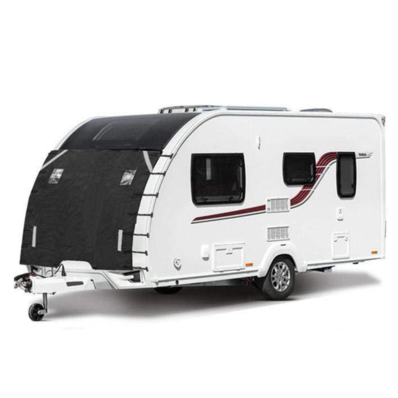 JayCreer Dustproof Waterproof RV Caravan Front Towing Cover Protector Covers With Reflective Strip