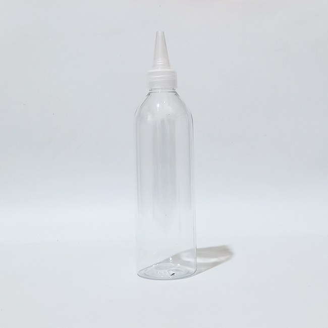 30 x 100ml 150ml 200ml 250ml lege witte plastic flessen, pet-flessen met puntige dop voor huidverzorgingscrème, shampoo-gelflessen