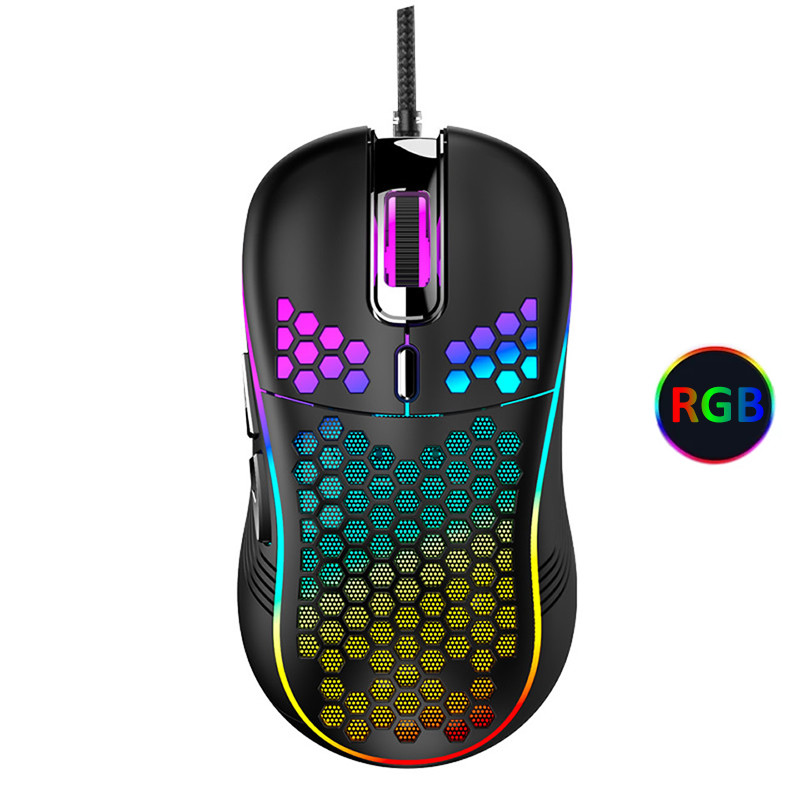 Przewodowa mysz do gier USB Mysz mechaniczna USB Luminous Light Mouse 7200DPI Regulowane optyczne myszy dla graczy do gier komputerowych