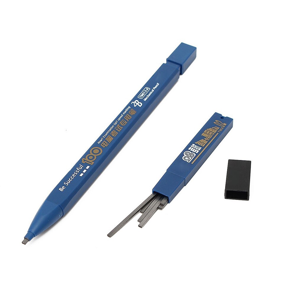 Student 2B Holder Exam Mechanical Pencil Drawing Painting with 6Pcs Set Office Supplies Easily Identify