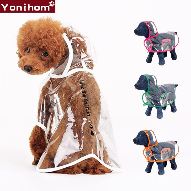 Regen Jas Voor Honden Jassen Regen Transparante Hond Regenjassen Jumpsuit Waterdichte Regenjas Voor Honden Huisdieren Kleding Waterdicht XS-XXL