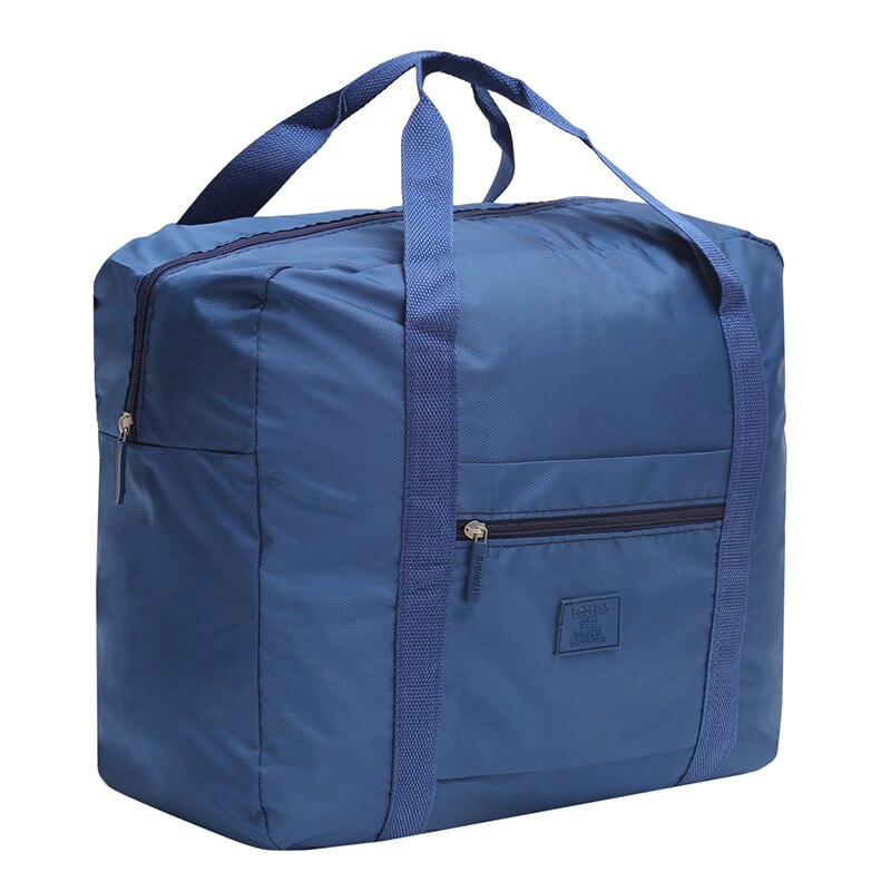 Sacs de voyage pliants multifonctions portables, sac étanche en Nylon grande capacité, bagages à main voyage d&#39;affaires: navy