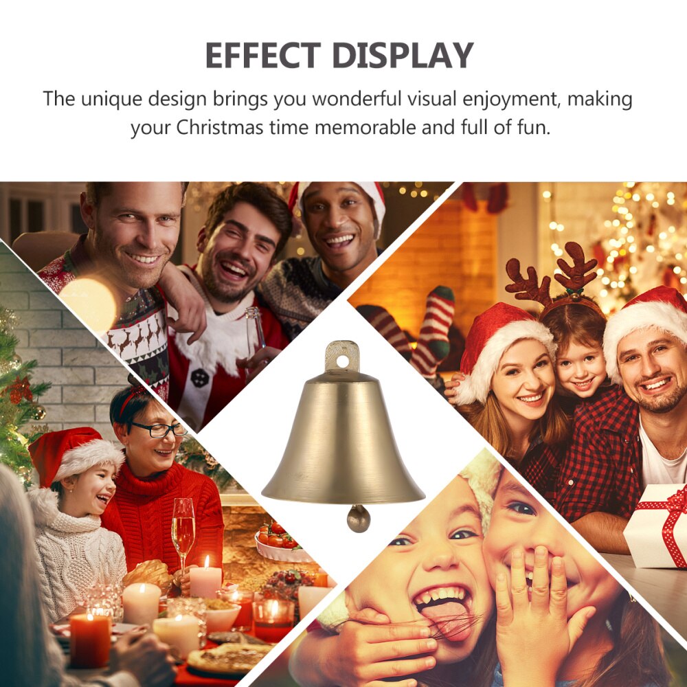 2pz in Ottone di Apertura Corno Campane Campana di Rame Pendenti con Gemme E Perle FAI DA TE Vento Carillon Accessori