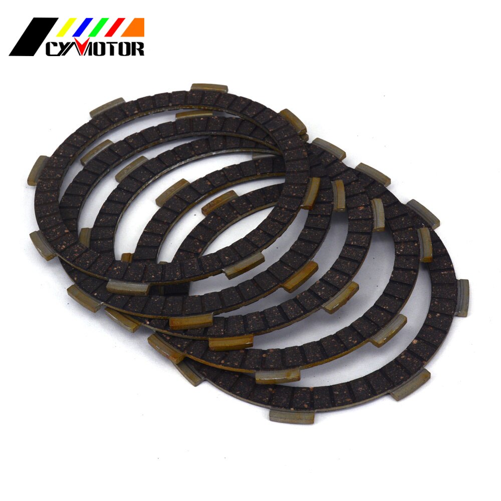 Placas de fricción de embrague de motocicleta, juego de discos para HONDA CR CG CB CBR XL CRF ATC CM DF TLR TR TRX XR 80 85 110 125 150 185-250, 5 uds.