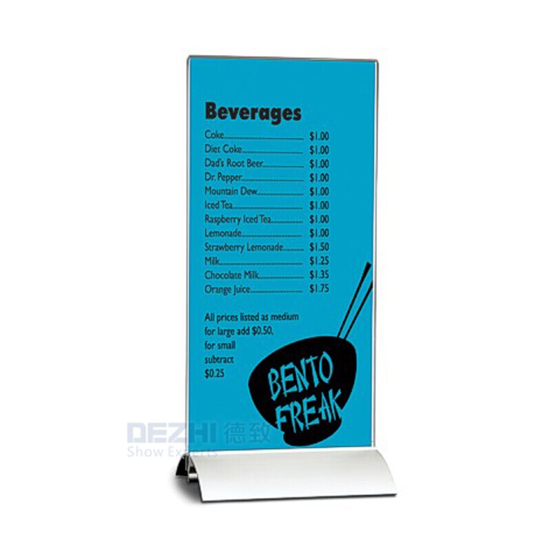A4/A5 Vertical/Horizontal Table Display 210*297 Meeting Room Desktop Holder Menu Display for Restaurant Acrylic Clear Holder