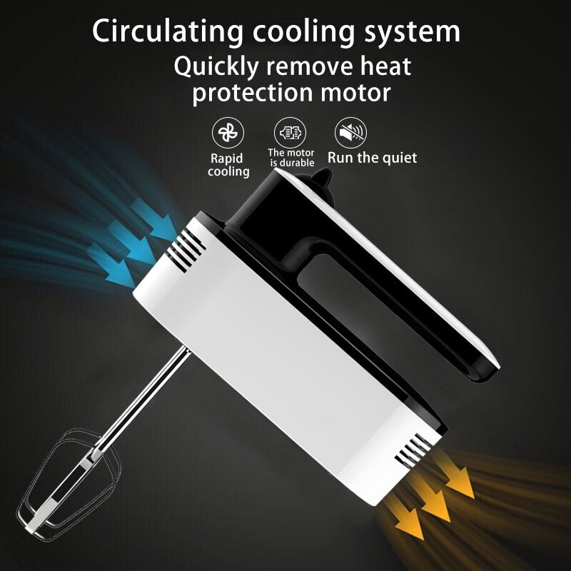 Kitchen Electric Food Mixer Blender 5 Speed Table Stand Cake Dough Mixer Handheld Egg Beater Blender Whipping Cream Machine