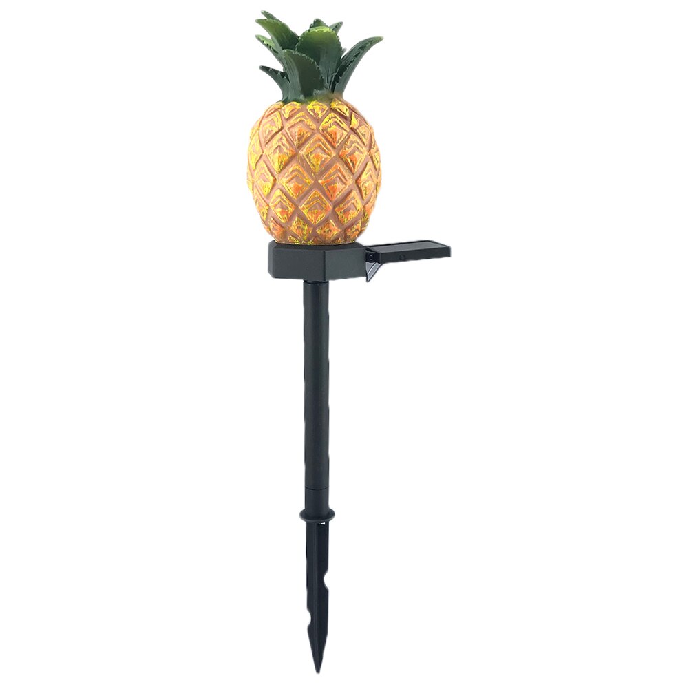Papegøje / ugle / kat sollys solenergi ledet græsplæne lys udendørs vandtæt have landskab lampe hjem haven indretning: Ananas