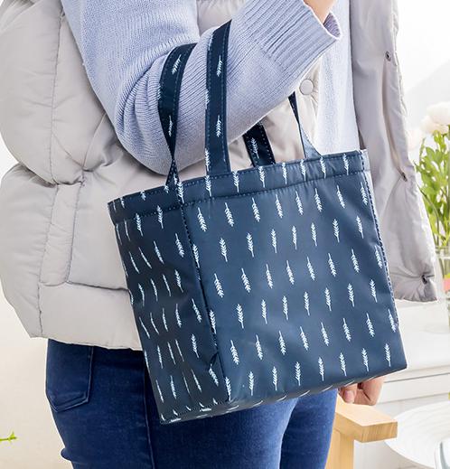 FlamingoThermal Insulated Lunch Bag Waterproof Food Picnic Lunch Box Bag For Women Cute Cuctascaixa termica cooler para praia: Navy