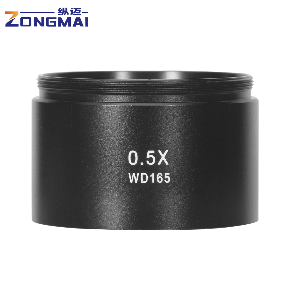 0,5X 0,7X 0,75X 1,5X 2,0X Schnittstellengröße 48MM Mikroskop-Objektiv ErhöHenne Sie sterben Vergrößerung Vergrößerung Staubfilter: Braun