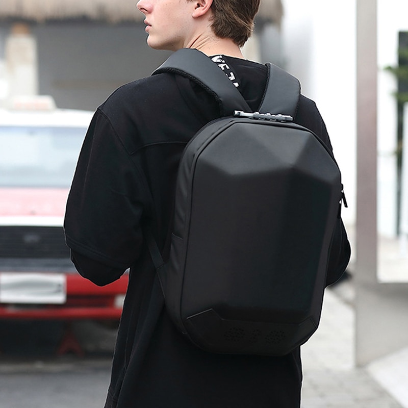 Bluetooth Music Speaker Backpack School Bag USB Charging Multi-functional for Travel Outdoor EDF88