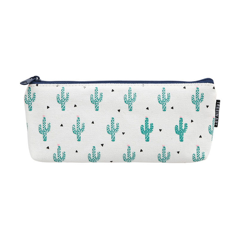 Trousse à crayons Cactus Bts, sac de rangement pour cosmétiques, papeterie, , boîte à crayons, fournitures scolaires: A