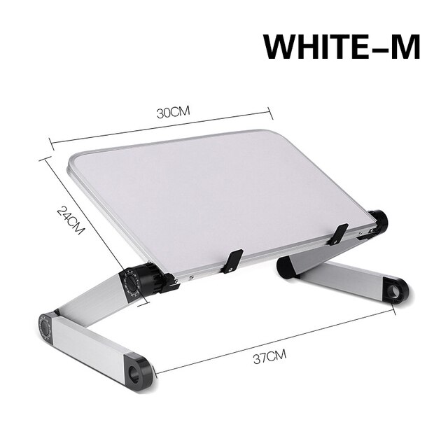 Adjustable Ergonomic Laptop Stand Laptop Desk for Bed Living Room Book Stand-360 Degree Adjustable Computer Table: Black