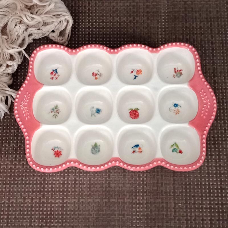 Porte-œufs en céramique à 12 grilles, plateau à œufs en céramique, boîte à œufs empilable au réfrigérateur, organisateur d&#39;étagère, outil de cuisine