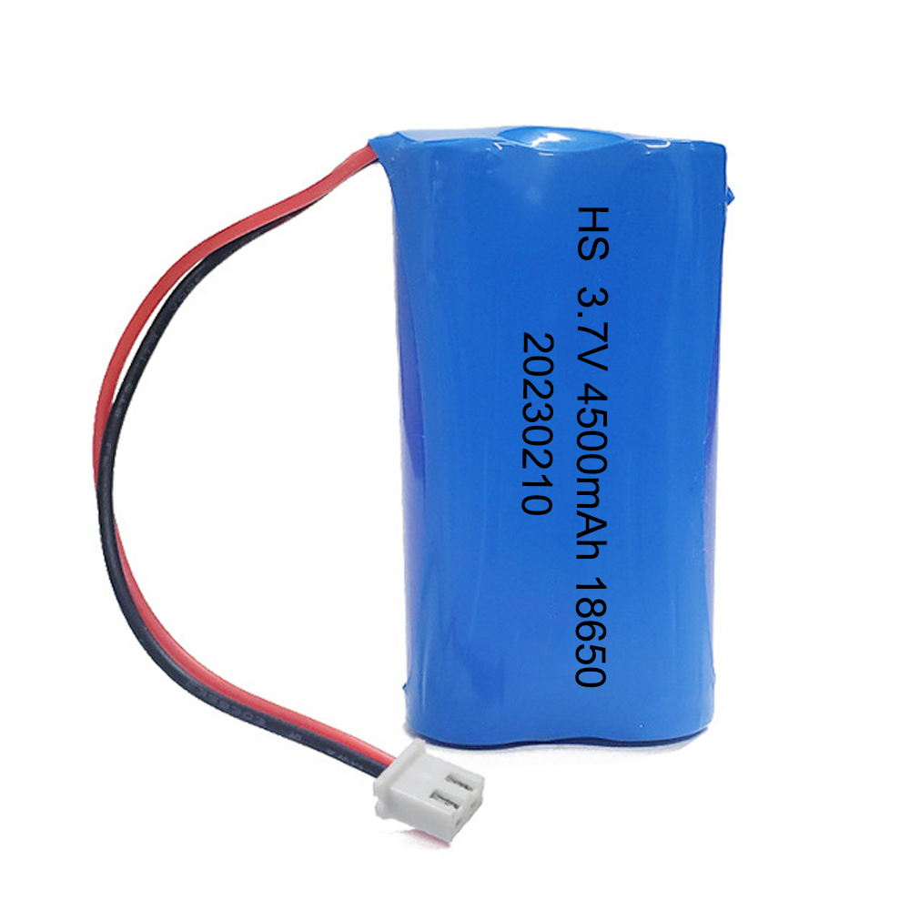 Paquete de batería de litio 3,7 V 18650 4500 grupo de baterías recargables con enchufe de XH2.54-2P para equipos de monitoreo, tablero de protección: Oro