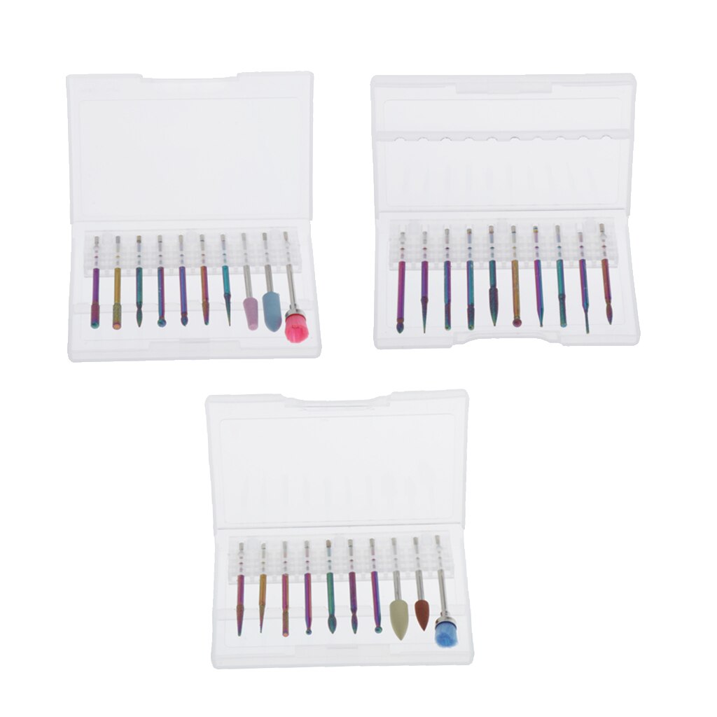 Tungsten Nail Drill Bits Set Fit For Drill Machine Acryli