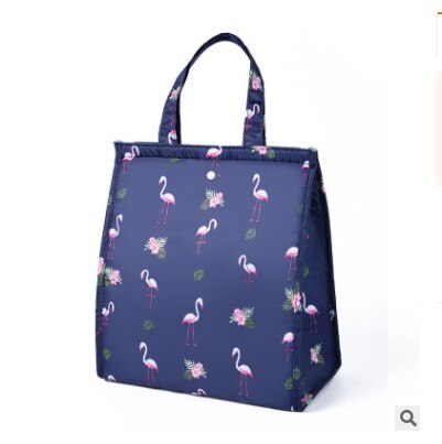 Draagbare Opvouwbare Isolatie Zakken Flamingo Lunch Tas Doos Picknick Tote Koeler Opbergtas Thermische Koeler Lunchbox: E