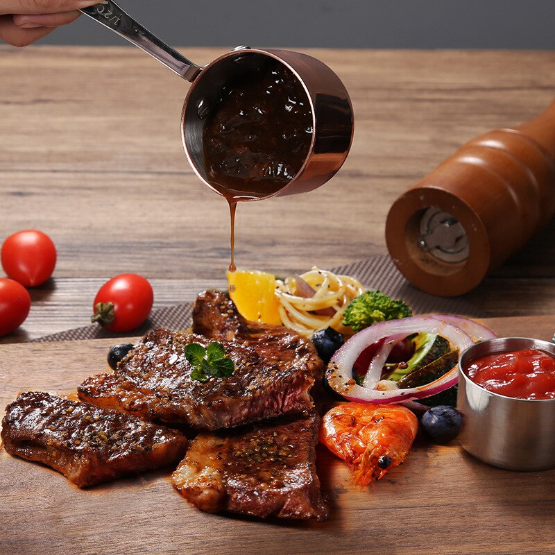 Stainless Steel Sauce Cup Measuring Spoon Coffee Measuring Cups Spoons Baking Tools Kitchen Gadget Sets Water Measuring Cup