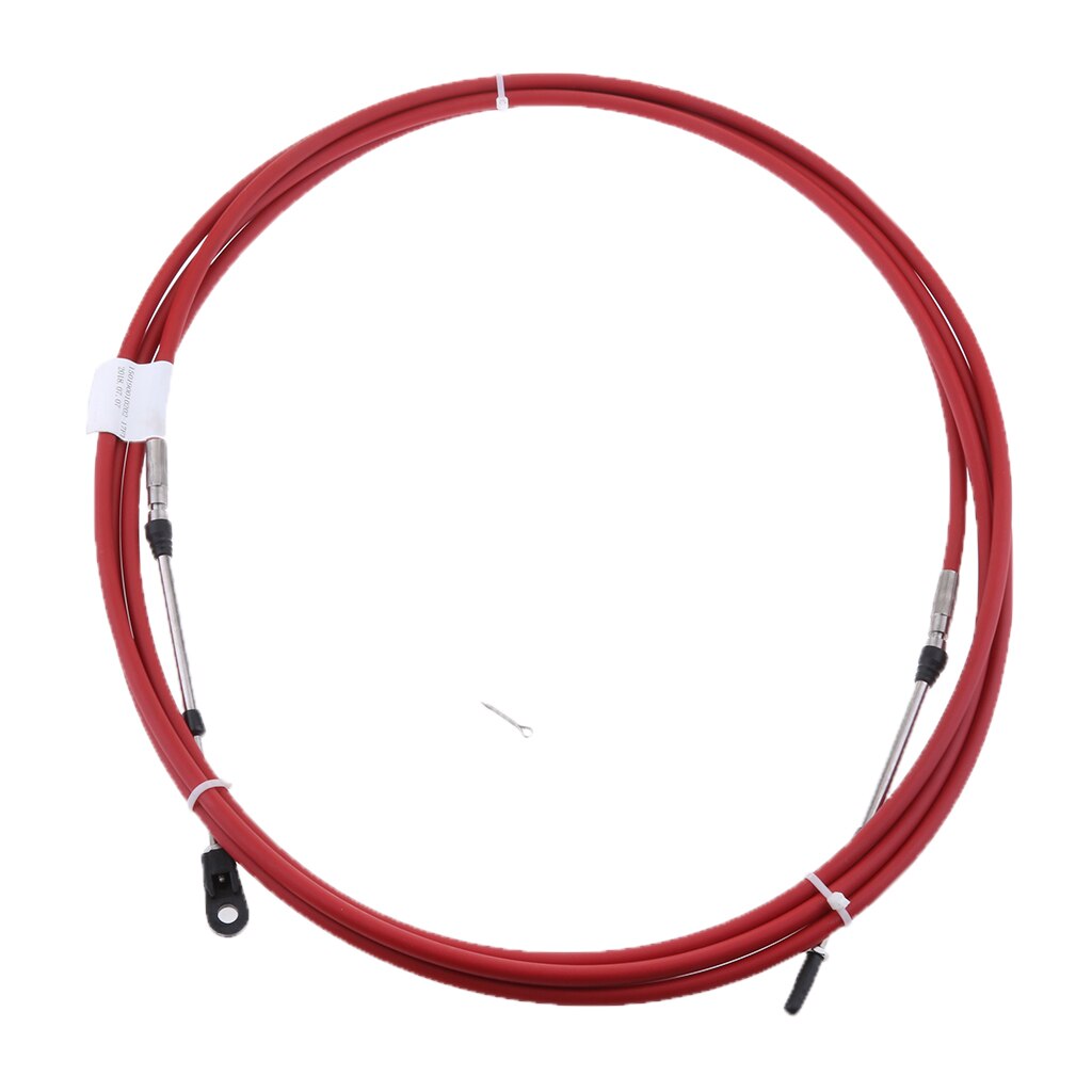 Universele Gaskabel Voor Marine Boot Motor Control Hendel 8 Ft Zwart + Rood
