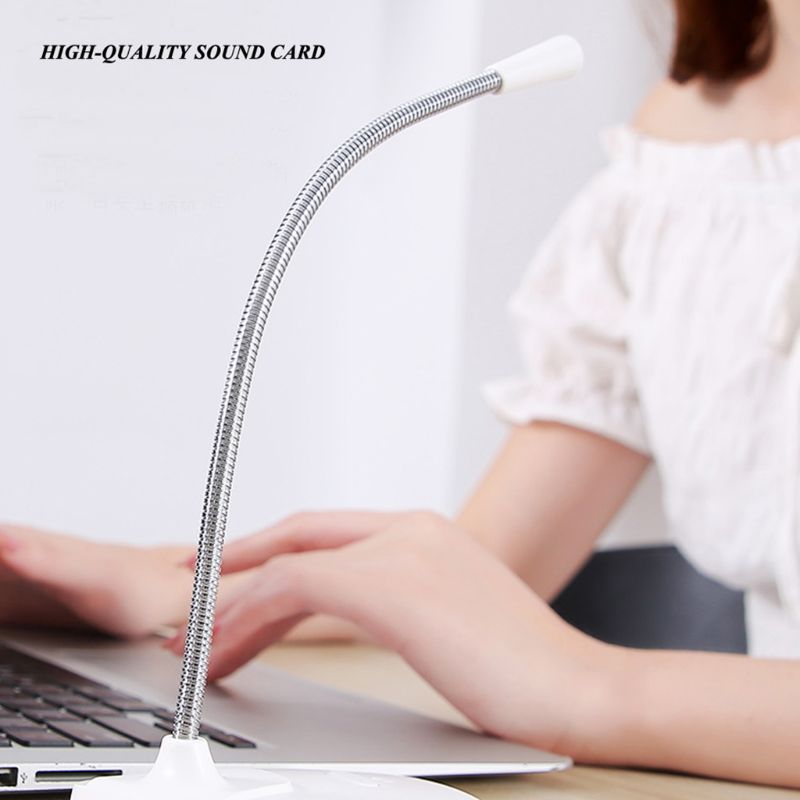 Omnidirectional Microphone High Sensitivity USB Mic for Desktop PC/Laptop/Computer/Notebook