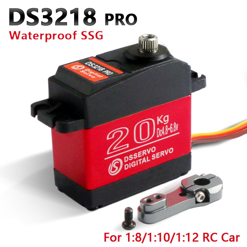 1 Pcs Waterdichte Digitale Baja Servo DS3218 Update En Pro High Speed Metal Gear 20Kg/.09S Voor 1/8 1/10 Schaal Rc Auto 'S