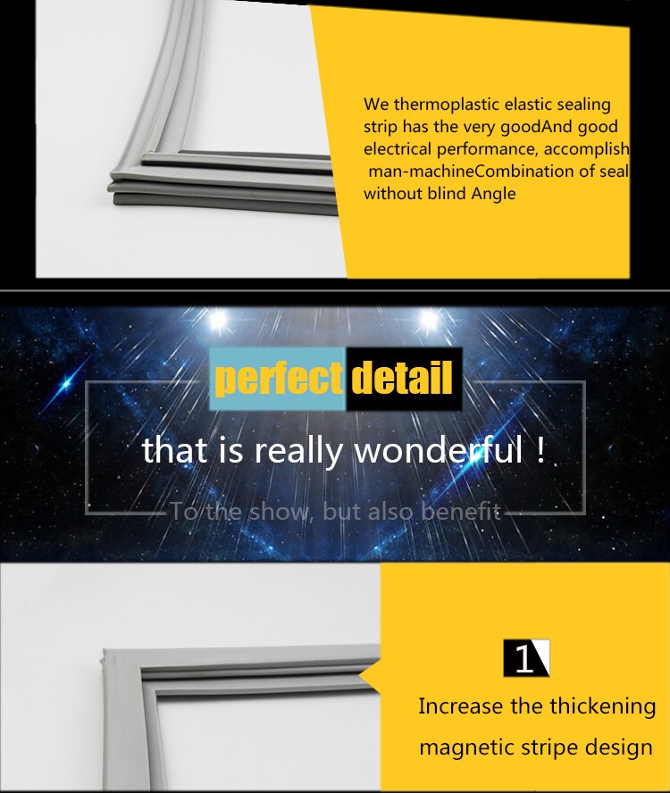 container rubber door seal gasket for refrigerator door