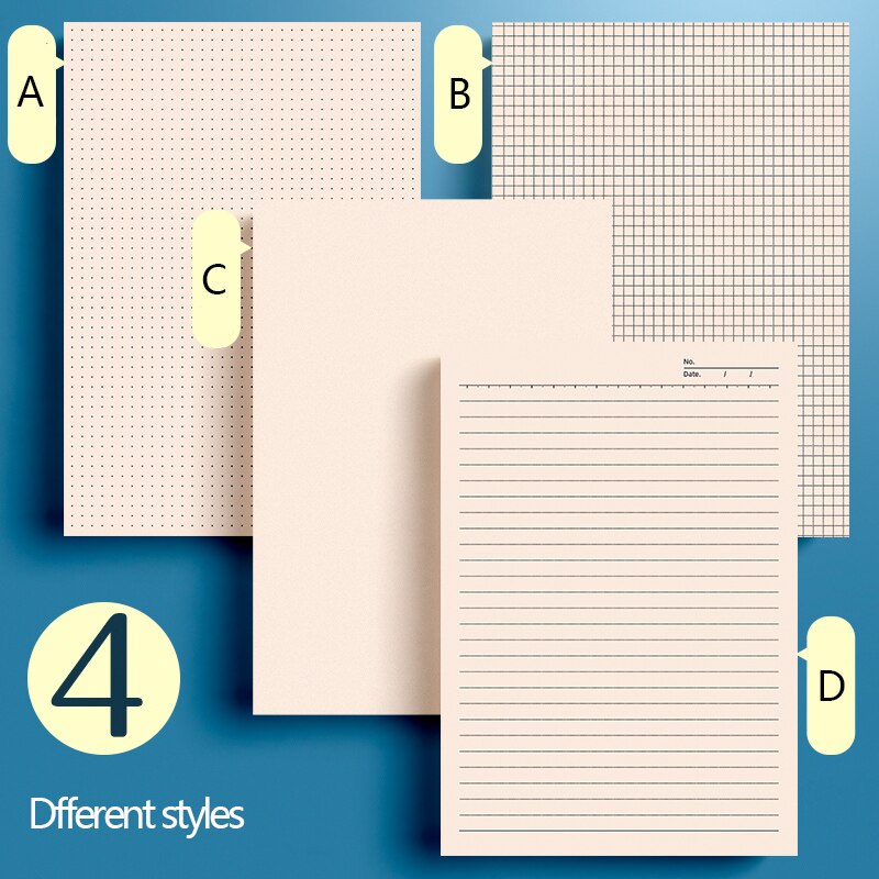 16K Draft Paper For Students&#39; Drafts Mathematical Grid Rendering Paper Check Paper Blank Painting Book Dot Matrix Notebook