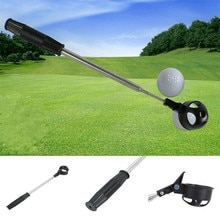 Golf Ball Picker Telescopic Golf Finder Automatic Locking Scoop Retriever Retracted Pick-up Training Aid Golf Ball Pick Up Tools