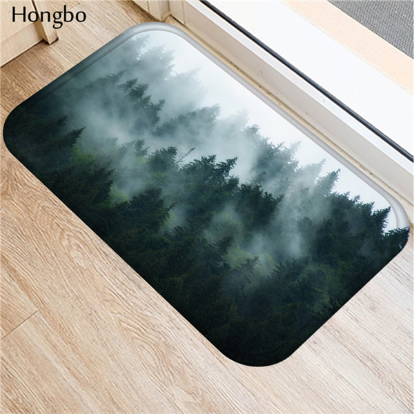 Hongbo modern stil skog landskap tryck mattor halkskydd golvmatta utomhus mattor ytterdörr mattor: 13