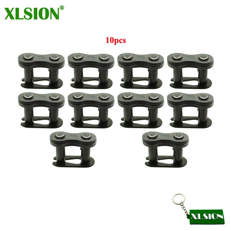 XLSION 5pcs/10pcs/15pcs #35 Master Chain Link For Baja Doodle Bug Motovox Mini Bike,Harbor Freight Predator 212cc Go Kart: 10pcs