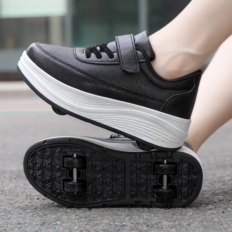Vierwielige scooterschoenen Rolschaatsen voor kinderen en tieners Volwassen Universele ondersteuning Rolschoenen Sport Entertainment