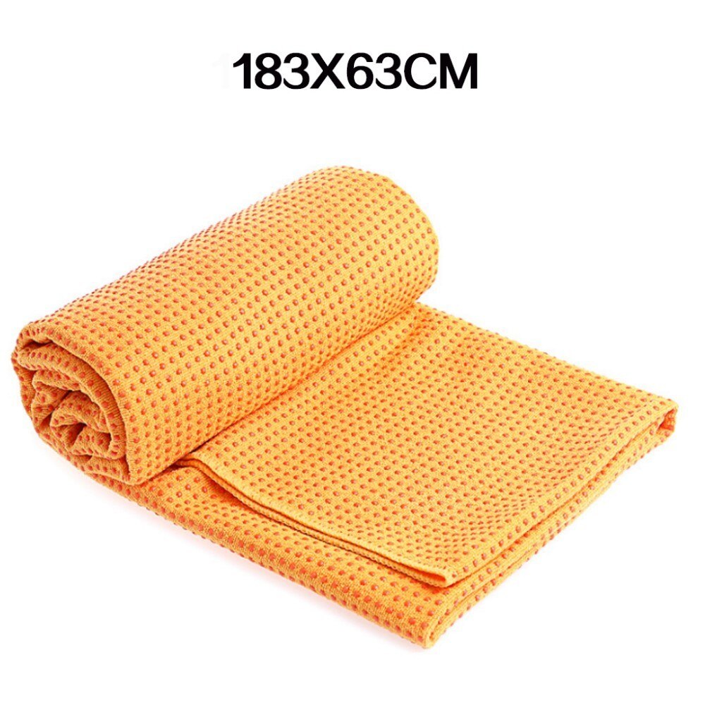 Sport Non Slip Yoga Mat Cover Handdoek Anti Slip Microfiber Deken Voor Fitness Gym Soft Thicken Pvc Oefening Apparatuur: Oranje