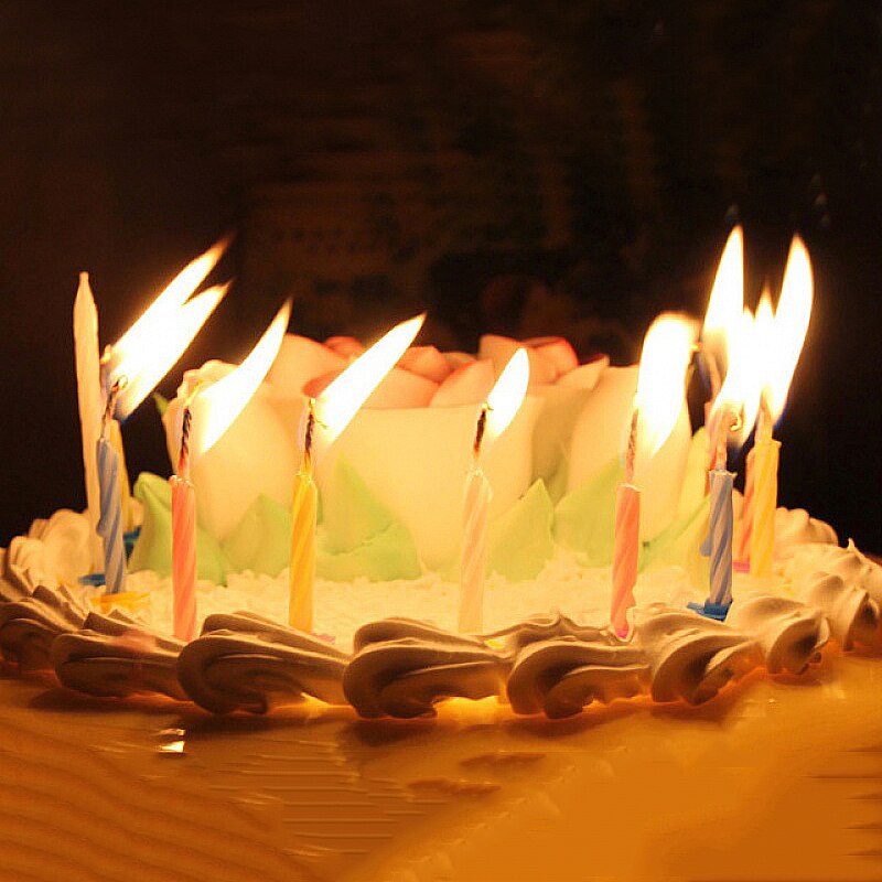 Velas mágicas eternas para pastel de cumpleaños, 1/3/5 paquetes de hilo que soplan, broma, juguete delicado, , boda, atrezo de vela divertido