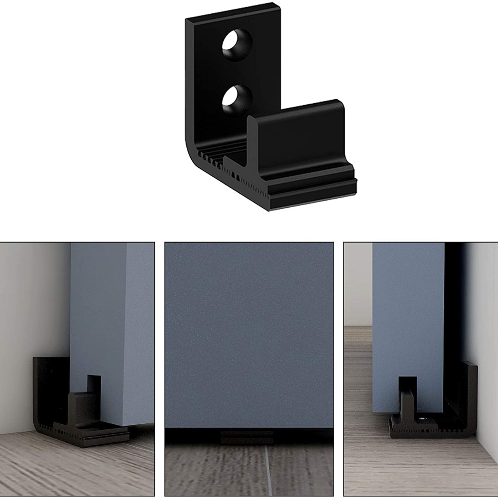 LWZH Sliding Barn Door Floor Guide Adjustable Floor Guide Wall Mounted Barn Floor Guide Suitable for Single Door Easy to Install