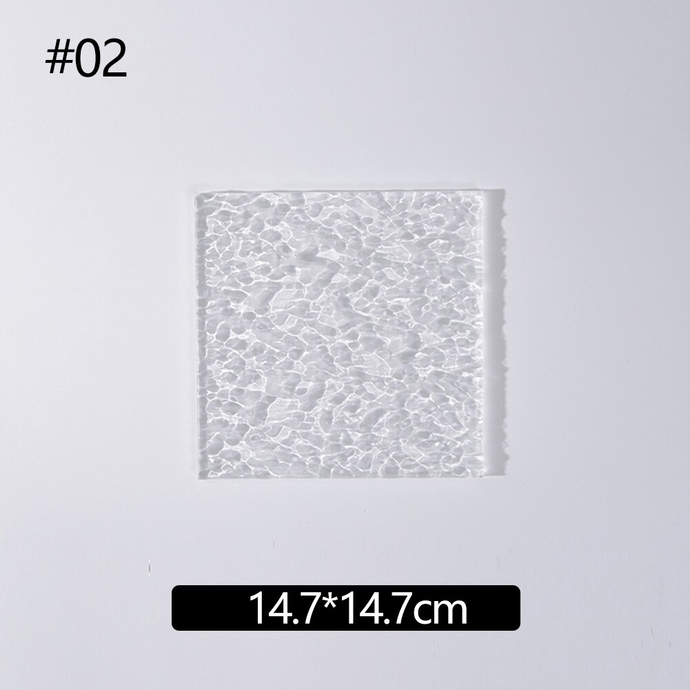 Acrylic Water Ripple Shadow Plate Background Props Photography Transparent Ins Photo Props Perfume Cosmetics photograph Props: 02