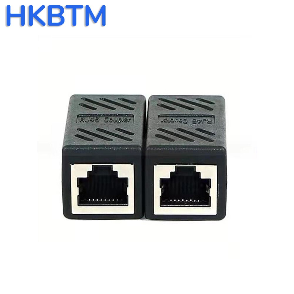 HKBTM Female to Female Network LAN Connector Adapter Coupler Extender RJ45 Ethernet Cable Extension Converter