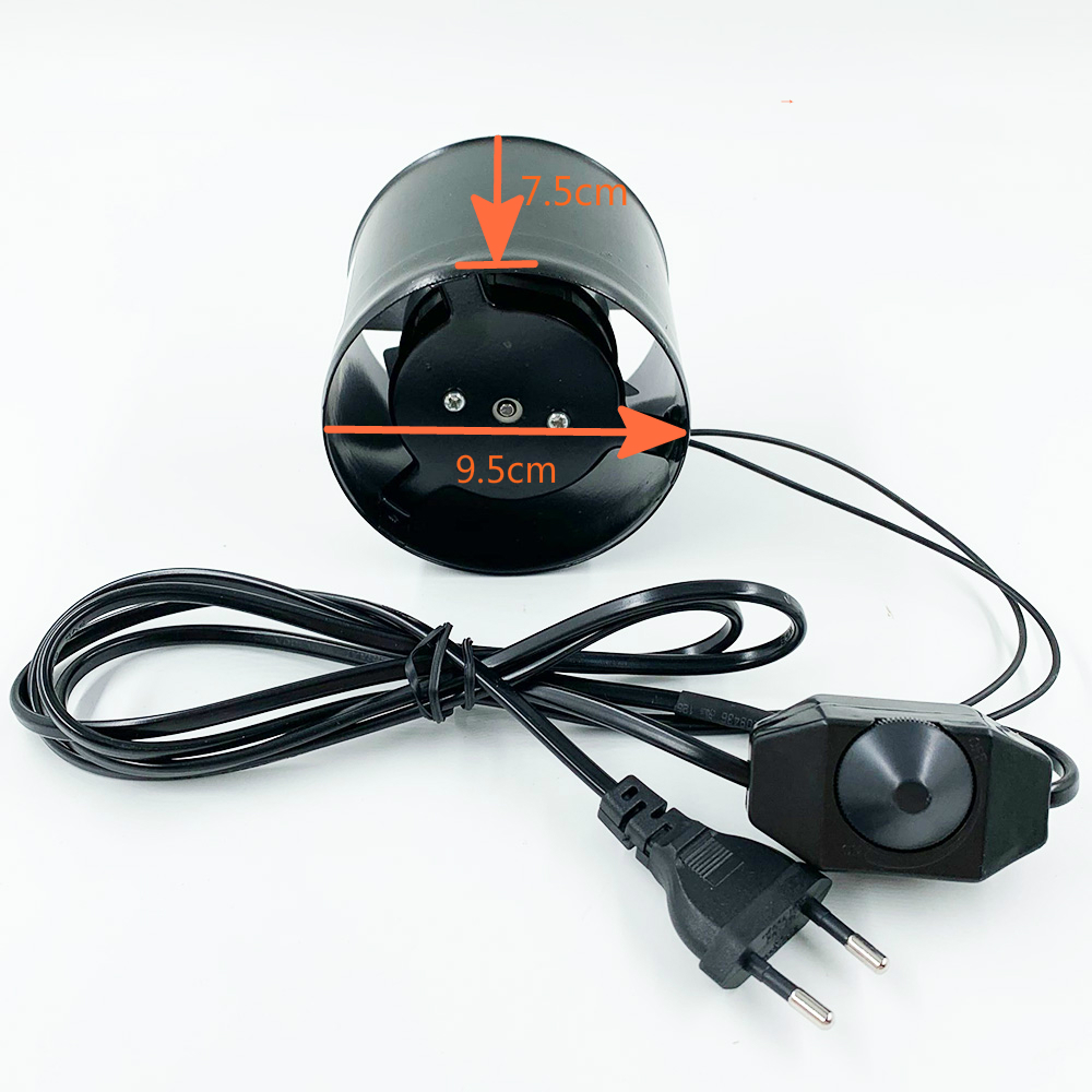 220V Home Silent Inline Pipe Duct Exhaust Fan Bathroom Extractor Kitchen Toilet Air Ventilation