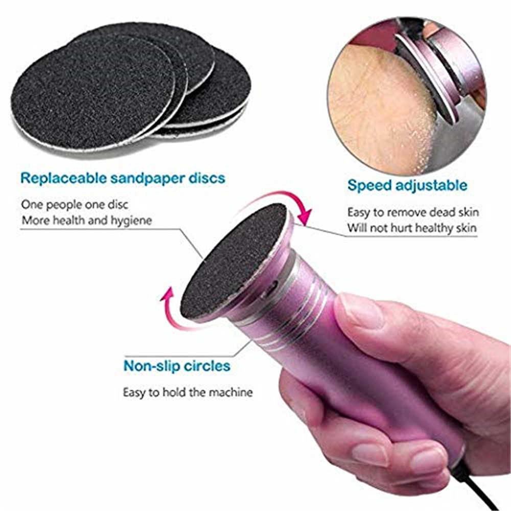 Electric Callus Peel Remover Foot File Hard Dead skin Polisher Exfoliating Grinding Pedicure Feet Care Tools Smooth Machine