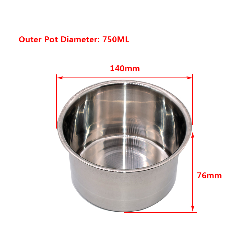Mini estufa eléctrica con calentador, máquina para fundir cera de abejas, fabricación de velas, DIY, 1 Juego: 1PCS Outer pot