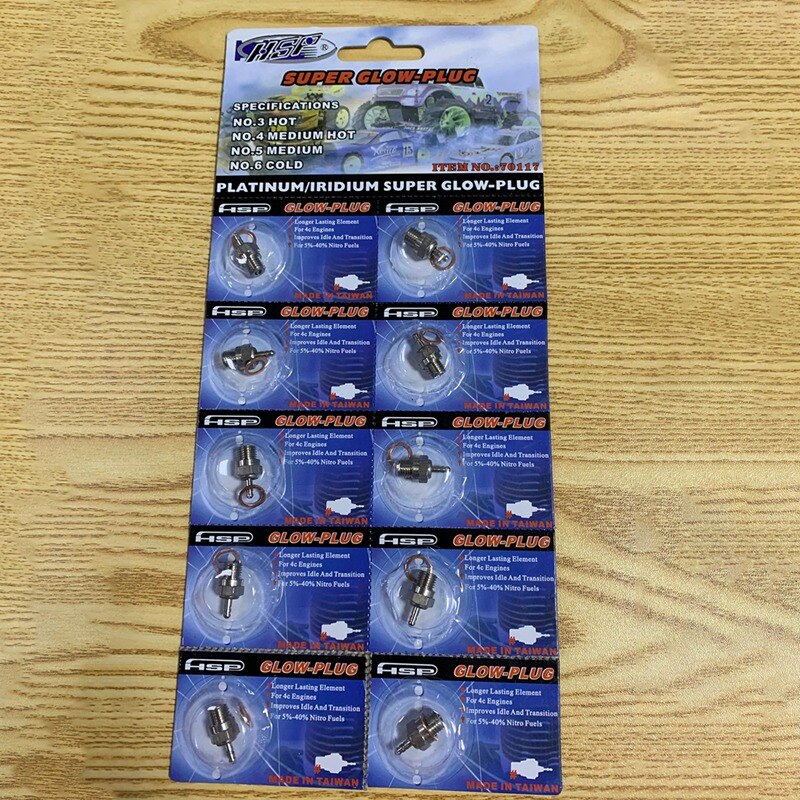 N3 bujía incandescente para HSP 70117 1/10 1/8 RC Buggy Truck Vertex SH partes de motor Nitro