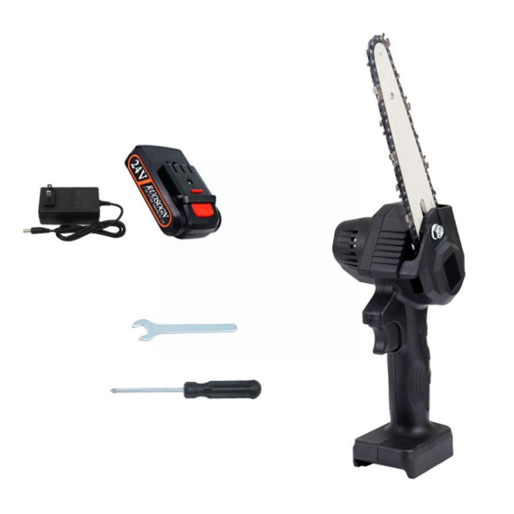 Hand-held Pruning Saw Rechargeable Small 6-inch Electric Logging One-hand Mini Saw Garden Woodworking Electric Chain Sa B9x0