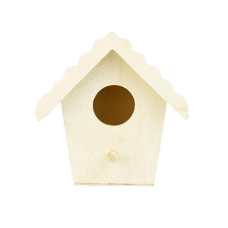 Nichoir à Oiseaux En Bois Pour Extérieur - Décoration De Jardin, Taille Compacte 19x14.5x25 Cm
